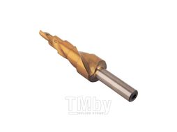Сверло ступенчатое 4,0-12,0 мм, 5 ступеней, HSS, TiN, со спиральной канавкой GARWIN INDUSTRIAL 102570-4-12-5