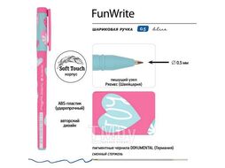 Ручка шариковая "FunWrite. Сердечки. Эмоции. Малина", 0,5мм, синяя Bruno Visconti 20-0212/87