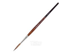 Кисть "Versatil Brush S/H" синтетика, темно-коричневый, круглая, №6 Escoda S1540-6