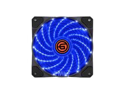 Вентилятор для корпуса LED 120мм BLUE, смена режимов подсветки, гидравлический подшипник, Molex 4-pin Ginzzu 12LB15