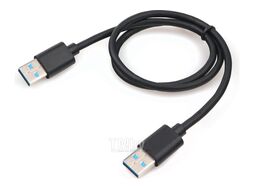 Кабель USB 3.0 A-A USB 3.0 AM/AM (папа - папа) 0.6м, медь, экран, черный Cablexpert Gembird CC-USB3-AMAM-0.6M