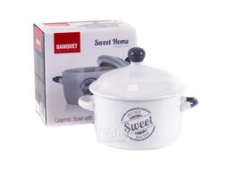 Бульонница керамическая с крышкой "sweet home" 490 мл Banquet 60337109