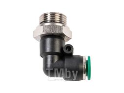 Уголок M3/8" цанга 8 мм, с уплотнением, пластм. корпус GARWIN PRO 808520-Г-8-38-1
