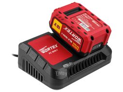 Аккум. углошлифмашина WORTEX CAG 1812-1 E в кор. ALL1 с акб и з/у (18.0 В, 1 акк., 4.0 А*ч, Li-Ion, бесщеточный двигатель, диск 125х22.2 мм)