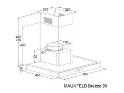 Кухонная вытяжка MAUNFELD Breeze 90 нержавеющая сталь