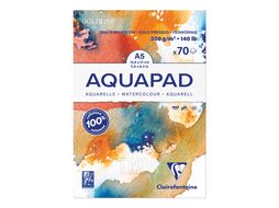 Блок-склейка бумаги для акварели "Goldline Aqua" целлюлоза, ср.зерно, А3, 300г/м2, 30л Clairefontaine 975722C