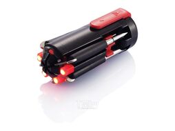Набор отверток метал./пласт., 5 насадок, черный/красный Xindao P221.161