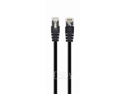 Патч-корд 6A, CU, black, двойное экранирование CablExpert Gembird PP6A-LSZHCU-BK-1.5M