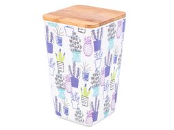 Банка для сыпучих продуктов бамбуковая 11x11x19 см Fresca BP1111-L-010