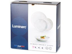 Набор тарелок стеклокерамических "diwali granit marble" 18 шт. 19/20/25 см Luminarc Q0216