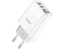 Зарядное устройство 3xUSB, 5V / 3.4А, белый Hoco C93A