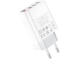 Зарядное устройство 3xUSB, 5V / 3.4А, белый Hoco C93A