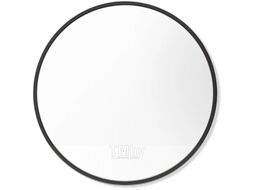Зеркало настенное круглое в раме 80 см черное Emze COLOR.80.80.CHE