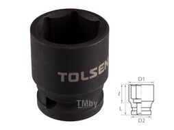 Головка торцевая ударная шестигранная 1/2", 23 мм TOLSEN TT18223
