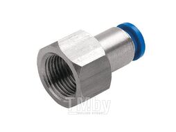 Цанговый разъем F1/8" 4 мм, с уплотнением, металличекий корпус GARWIN PRO 808520-4-18-0