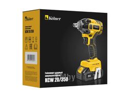 Гайковерт аккумуляторный Kolner KCW 20/350