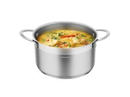 Кастрюля GERDA из нержавеющей стали со стеклянной крышкой, 18 см, 2,5 л. MAUNFELD MCS25S07