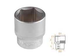 Головка торцевая стандартная шестигранная 1/2", 32 мм AFFIX AF00040032