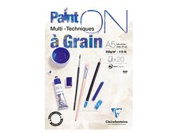 Блок-склейка "PaintOn" А4, 250г/м2, 20л, ср.зерно Clairefontaine 975049C