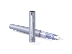 Ручка перьевая M "Vector XL Silver Blue" метал., подарочн. упак., серебристый, патрон синий Parker 2159745