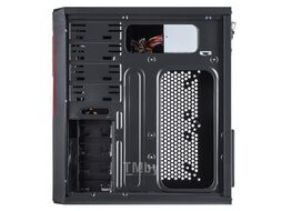 Корпус 450W Miditower, 2*USB2.0 + 1*USB3.0 + 1* Type-C, audio; слоты 5.25*4+3.5"*7+2.5*1; ATX CROWN CMC-C504 black ATX (CM-450office)
