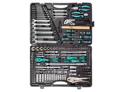 Набор инструментов 180пр. 1/4", 3/8", 1/2" (6гр.) MAMEDFORCE MF-41802-5