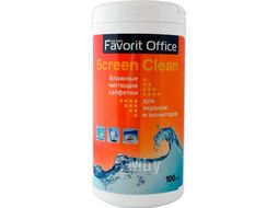 Туба с салфетками для мониторов и телевизоров (100шт.) Favorit Office F130001