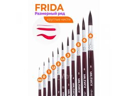 Кисть для рисования "Frida" синтетика, круглая №2 Малевичъ 756002