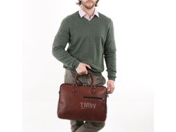 Портфель для документов 41,5*31*10 cм "Don Valentino" кож., коричневый Mano M191940439