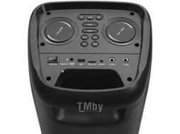 Колонки переносная Bluetooth MIDI-система 80W, караоке, TWS/BT/USB/TF/FM/ДУ Ginzzu GM-215