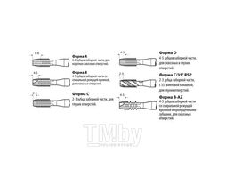 Метчик машинный M12x1,75 DIN 376, HSSE-PM, форма С, УВК=39, TIN, тип UNI VOLKEL VO-30137