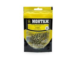 Саморез универсальный 3.5x35, желтый цинк, дой-пак S (50шт) МОНТАЖ MD001253