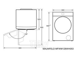Стиральная машина c инвертором MAUNFELD MFWM128WH053