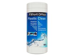 Туба с салфетками для пластиковых поверхностей (100шт.) Favorit Office F230007