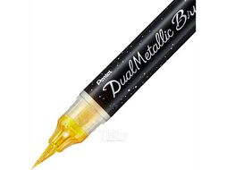 Маркер-кисть "Dual Metallic Brush" золотой металлик Pentel XGFH-DXX