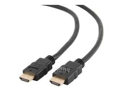 Кабель HDMI v2.0 20м, v2.0, 19M/19M, черный, позол.разъемы, экран, 2 ферр кольца Cablexpert Gembird CCF2-HDMI4-20M