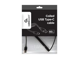 Кабель USB2 Type-C Type-C(вилка)-USB(вилка) 0,6м, спиральный Gembird CC-USB2C-AMCM-0.6M