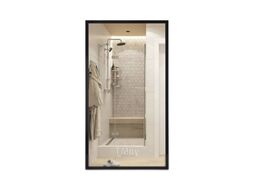 Зеркало в алюминиевой раме 60x80 см Черный Emze LINE.60.80.CHE