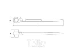 Ключ трещотка проходная 12 гр. 32x36 мм Licota ARW-40B3236