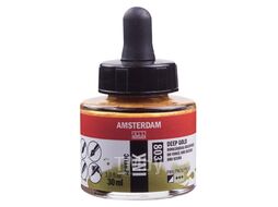 Краски жидкий акрил 802 светлое золото, 30 мл., банка Amsterdam 17208020