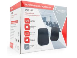 Колонки USB 2.0 6Вт черный цвет, регулятор громкости Gembird SPK-100