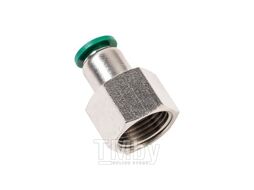 Цанговый разъем F3/8" 6 мм, с уплотнением, металлический корпус GARWIN PRO 808520-6-38-0