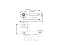 Усилитель крутящего момента, мультипликатор 1/12, 1/2" х 1" 2700 Нм Licota AQMT-PN48270