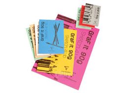 Скетчбук "Graf It" А4, 90г/м2, 80л., скоба, черный Clairefontaine 96841C