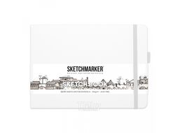 Скетчбук 21*14,8 см, 140 г/м2, 80 л., белый пейзаж Sketchmarker 2314104SM