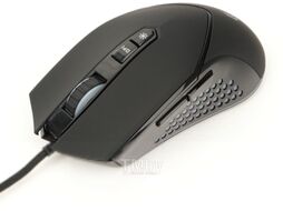 Мышь игровая проводная USB, оптическая, 3200DPI (800/1600/2400/3200 dpi), 6 кнопок+колесо с нажатием, рег. подсв., черная, кабель тканевый 1.8 м Gembird MG-770