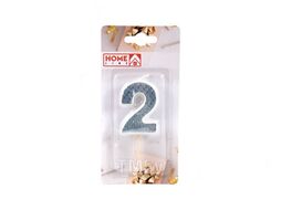 Свеча для торта "цифра 2" 3,5x5 см Home Line DY0010-7/2