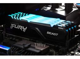 Память DDR4 32Gb (2x16Gb) 3200MHz FURY Beast RGB Kingston KF432C16BB12AK2/32