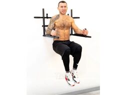 Турник-брусья Absolute Champion Железное тело 3 в 1 (белый, черные ручки)