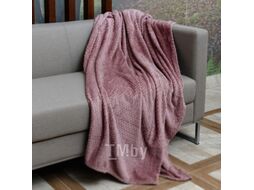 Плед Belezza Valira 200x220 (шоколадный/розовый)